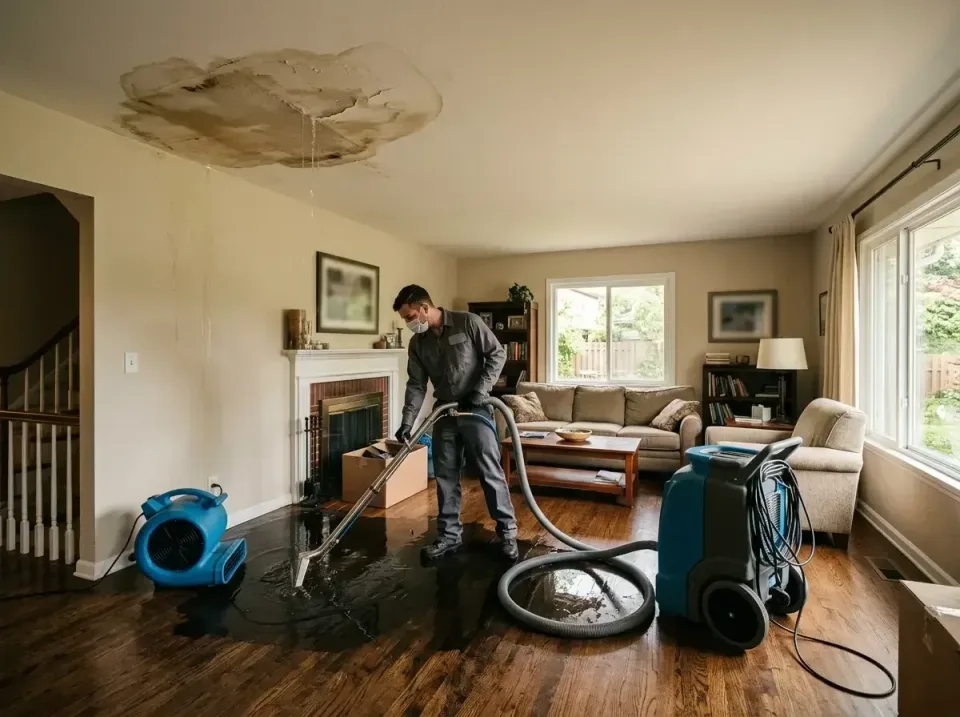 attic-pipe-burst-ceiling-drip-008 — frequently asked questions, Water Damage Restoration & Carpet Care in Oak Creek, WI